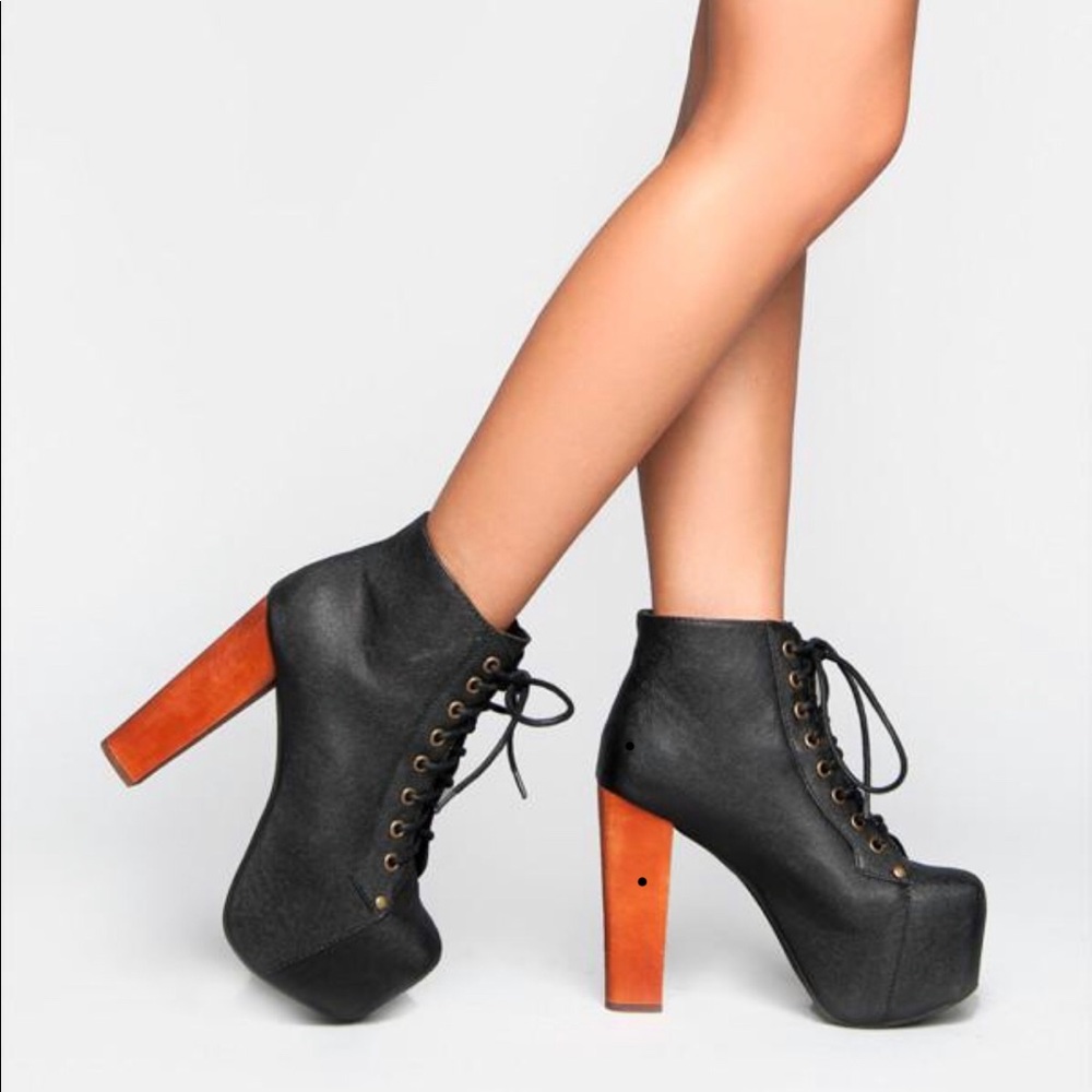 Jeffrey Campbell ‘Lita’ platform booties sz 5.5